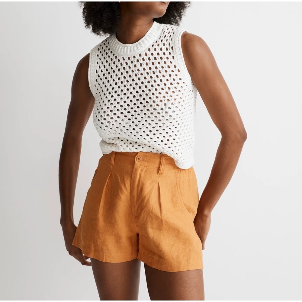 NWT Madewell The Neale Short in 100% Linen